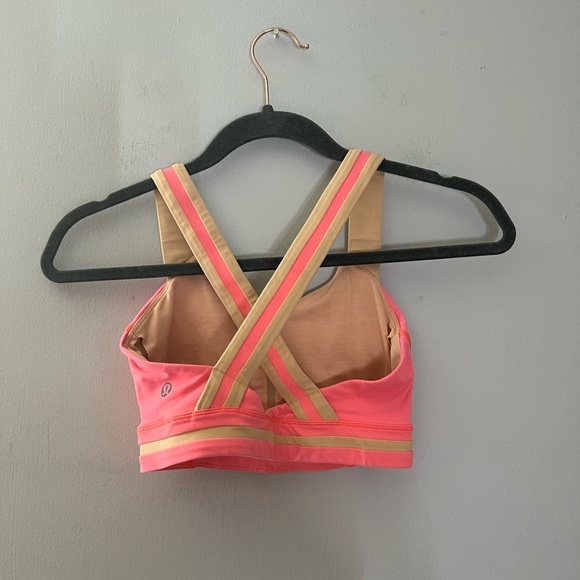 Lululemon Rack Pack Bra Very Light Flare / Peach Fuzz Size 4 - Picture 5 of 10